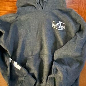 Surf Style Black Hoodie with Logo